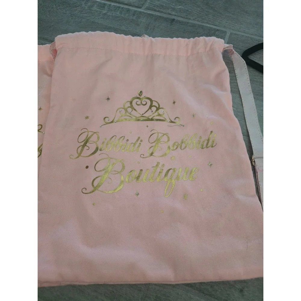Disney Bibbidi Bobbidi Boutique Pink Gold Tiara Cinch Backpack Set of 2